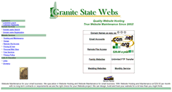 Desktop Screenshot of granitestatewebs.com